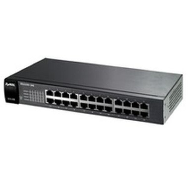 ZyXEL ES1100-24E / 24-port 10/100Mbps Ethernet switch / Green (802.3az) / Fanless / desktop (ES1100-24E-EU01F)