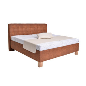 Čalouněná postel Victoria 180x200, hnědá, bez matrace