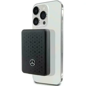 Mercedes Stars Pattern černá / Powerbanka / MagSafe / 3000 mAh / 5 W (MEPB3KMESTK)