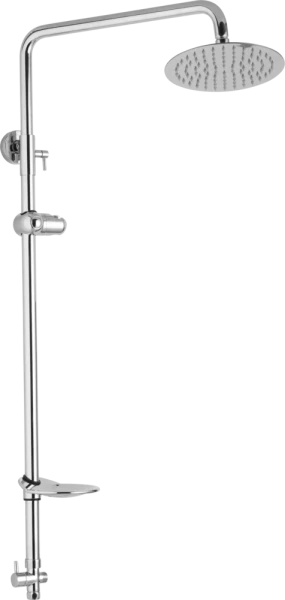 JB Sanitary Sprchová sestava pro horní vývod, průměr 20 cm, včetně keramický přepínač, mýdlenka, držák sprchy, bez příslušenství SS 31 10