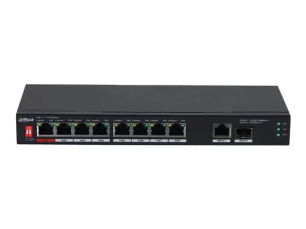 Dahua PFS3110-8ET1GT1GF-96 / Switch / 1000Mbps / 9x RJ-45 / 1x SPF / 8x PoE (PFS3110-8ET1GT1GF-96)