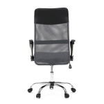 Kancelářská židle, houpací mechanismus, šedá síťovina, KA-E305 GREY