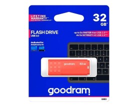 GOODRAM UME3 32GB oranžová / Flash disk / USB 3.0 / čtení: 60MBs / zápis: 20MBs (UME3-0320O0R11)