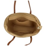 Módní dámská slaměná kabelka na rameno Sadie, béžová