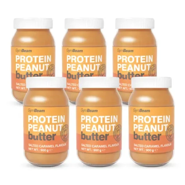Proteinové arašídové máslo - GymBeam (slaný karamel, 6 x 900 g) (7471-7-saltycaramel-6x900g)