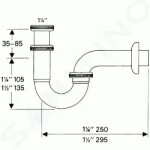 HANSGROHE - Sifony Sifon, chrom 53002000