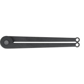 KS Tools 150.3208 Kloubový utahovák matic se dvěma otvory, nastavitelný, 161 mm