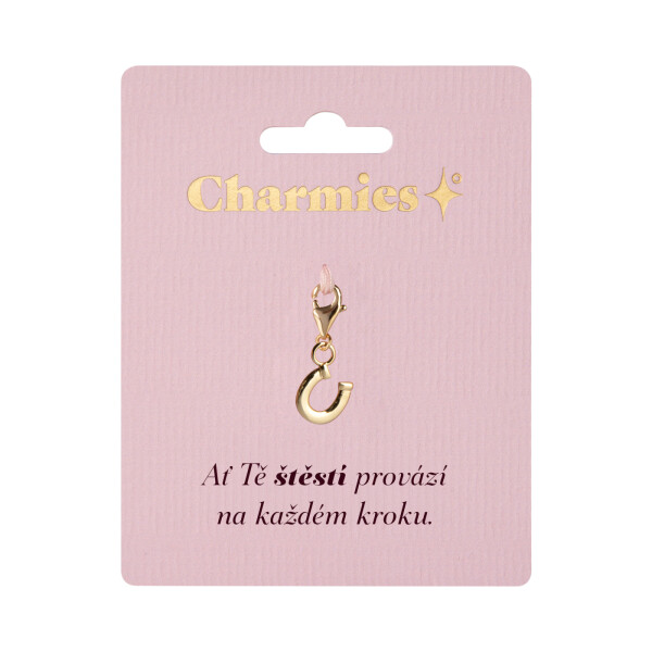 Zlatý přívěsek podkovy - Štěstí - Albi