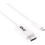 Club3D USB-C® / DisplayPort kabelový adaptér USB-C ® zástrčka, Konektor DisplayPort 1.20 m bílá CAC-1517 Kabel DisplayPort