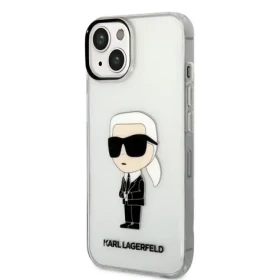 Pouzdro Karl Lagerfeld iPhone 14 IML NFT Ikonik čiré