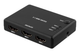 Deltaco HDMI-7043 černá / Převodník / UltraHD / 60 Hz / 7.1 (HDMI-7043)