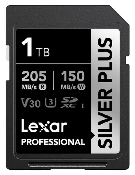 Lexar Professional SILVER PLUS SDXC 1TB / Paměťová karta / čtení: 205MBps / zápis: 150MBps / UHS-I / V30 (LSDSIPL001T-BNNNG)