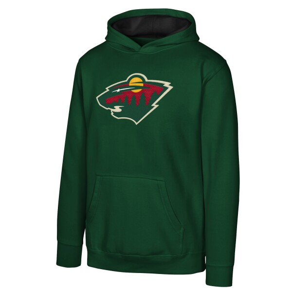 Outerstuff Dětská Mikina Minnesota Wild Prime Po Flc Hood -Home Velikost: Dětské let)