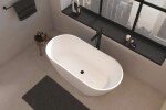 DURAVIT - Wave Vanová baterie do podlahy, matná černá WA5250000046