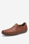Polobotky Rieker 09053-24 Přírodní kůže (useň) - Lícová
