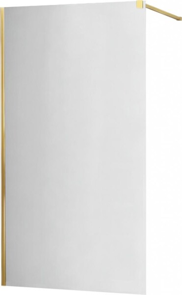 MEXEN - KIOTO Sprchová zástěna WALK-IN 90x200 cm 8 mm, zlatá, zrcadlové sklo 800-090-101-50-50
