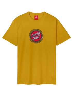 Santa Cruz Speed MFG Dot OLD GOLD pánské tričko krátkým rukávem