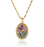 ELENYS Nostalgia Bloom – pozlacený náhrdelník 18K žluté zlato Délka: 50+5 cm / max. 55 cm