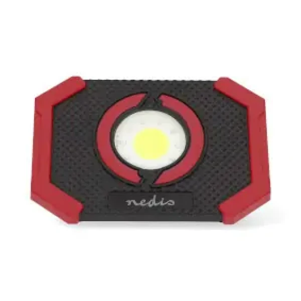 Nedis Pracovní Svítilna / 10 W / Napájení z baterie / 5 V DC / N/A / Dobíjecí / 1000 lm / Dosah svitu: 30 m (LWORR10RD)