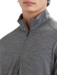Pánské merino tričko s dlouhým rukávem ICEBREAKER Mens 260 Tech LS Half Zip, Gritstone Heather velikost: XL