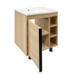 Koupelnová skříňka s umyvadlem Naturel Lucca 59x70x45 cm dub mat LUCCA60D LUCCA60D
