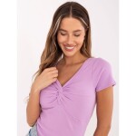 Dámské tričko do V LILA