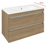 SAPHO - EZARA umyvadlová skříňka 78x54x39cm, dub cuneo EZ792-2525