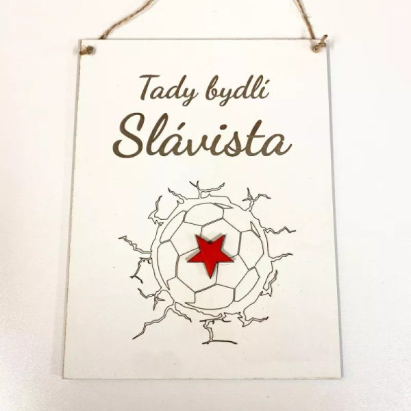 Mdeco Cedulka - fotbalista - Slávista - barevná