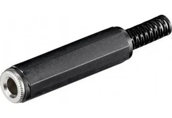 Goobay Jack 6,35 mm stereo / Audio konektor / Zásuvka / 3pin