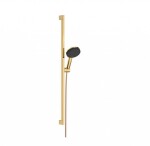 HANSGROHE - Raindance Alive Select S Set sprchové hlavice, tyče a hadice, 3 proudy, EcoSmart, leštěný vzhled zlata 24601990