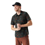 SMARTWOOL Mens Everyday Short Sleeve Button Down, Black Paisley (vzorek) velikost: M