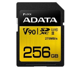 ADATA SDXC karta 256GB Premier One UHS-II U3 Class 10 (R:275/W:155 MB/s) EDF_414535