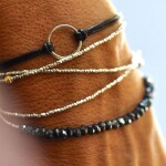 Mosazný spojovací mezidíl - stříbrný - kroužek - 10 x 10 x 1 mm - 1 ks