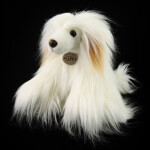 Plyšový pes čínský chocholatý - labutěnka 30 cm, ECO-FRIENDLY