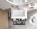 DURAVIT - DuraSquare Umyvadlová mísa 60x34 cm, DuraCeram, s WonderGliss, alpská bílá 23556000001