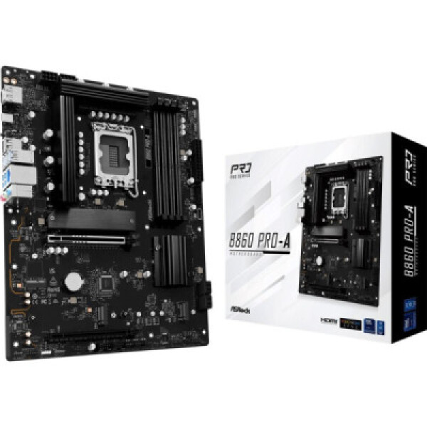 ASRock MB Sc LGA1851 B860 Pro-A, Intel B860, 4xDDR5, 1xDP, 1xHDMI, ATX EDF_380993