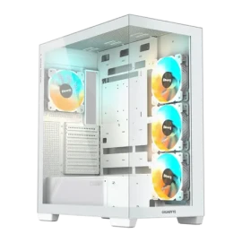 GIGABYTE C500 bílá / ATX / 2xUSB 3.0 + 1xUSB-C / 4x 120mm / bez zdroje / průhledná bočnice (GB-C500PI ST)