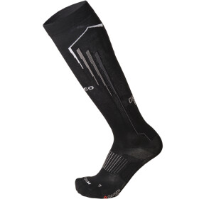 Běžecké kompresní podkolenky Mico LIGHT W. COMPRESSION RUN LONG SOCKS - černá Velikost textilu: XXL