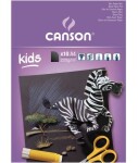 Canson Kids černý papír blok A4 220g, 10 listů