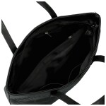 Trendy dámská koženková kabelka na rameno Serafina, černá