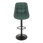 Barová židle, zelená, látka,AUB-V3066 GRN3