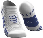 Kompresní ponožky Compressport No Show Socks - WHITE/BLUE Velikost: T1