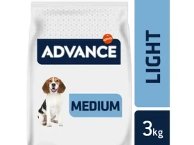 ADVANCE DOG MEDIUM Light 3kg / Granule pro psy / pro psy středních plemen s nadváhou nebo s tendencí přibírat (8410650150406)
