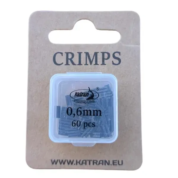 Katran Krimpovací svorky Crimps 0,60mm 50ks + 10ks zdarma (2417)