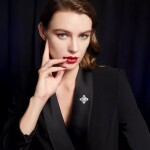 Brož s perlou a zirkony Ginevra, Stříbrná