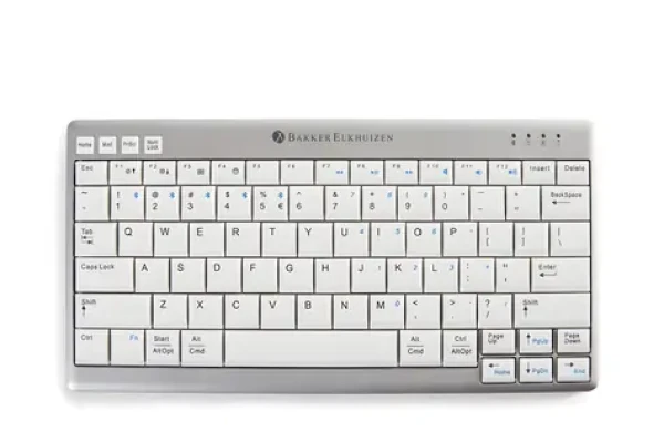 BakkerElkhuizen Ultraboard 950 Compact Wireless světle šedá / Klávesnice / Ergonomická / Bluetooth / US layout (BNEU950WUS)