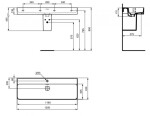 IDEAL STANDARD - Strada II Umyvadlo 120x43 cm, s přepadem, s otvorem pro baterii, s Ideal Plus, bílá T3006MA