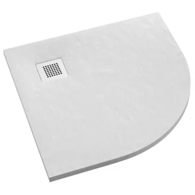 Vanička půlkulatá Kalait White Stone 90x90x3,5 R55 3.3104/B/ST-M2