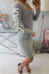 Šaty Ragged grey melange UNI