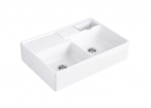 VILLEROY & BOCH - Dřezy Keramický dřez 90x63 cm, CeramicPlus, Stone White 632391RW